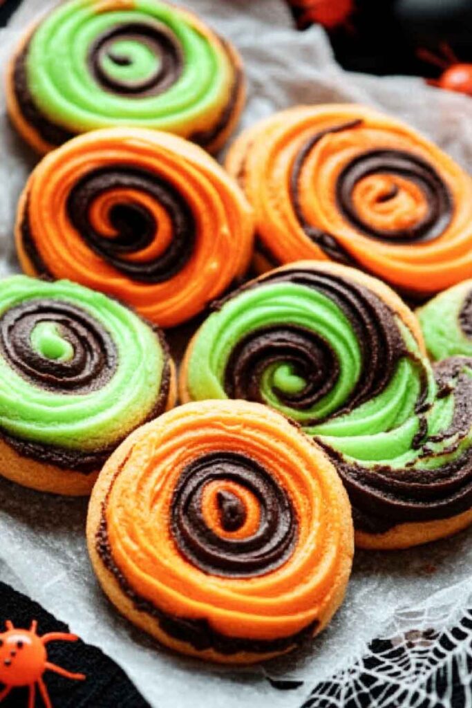 Storing Spooky Swirl Cookies