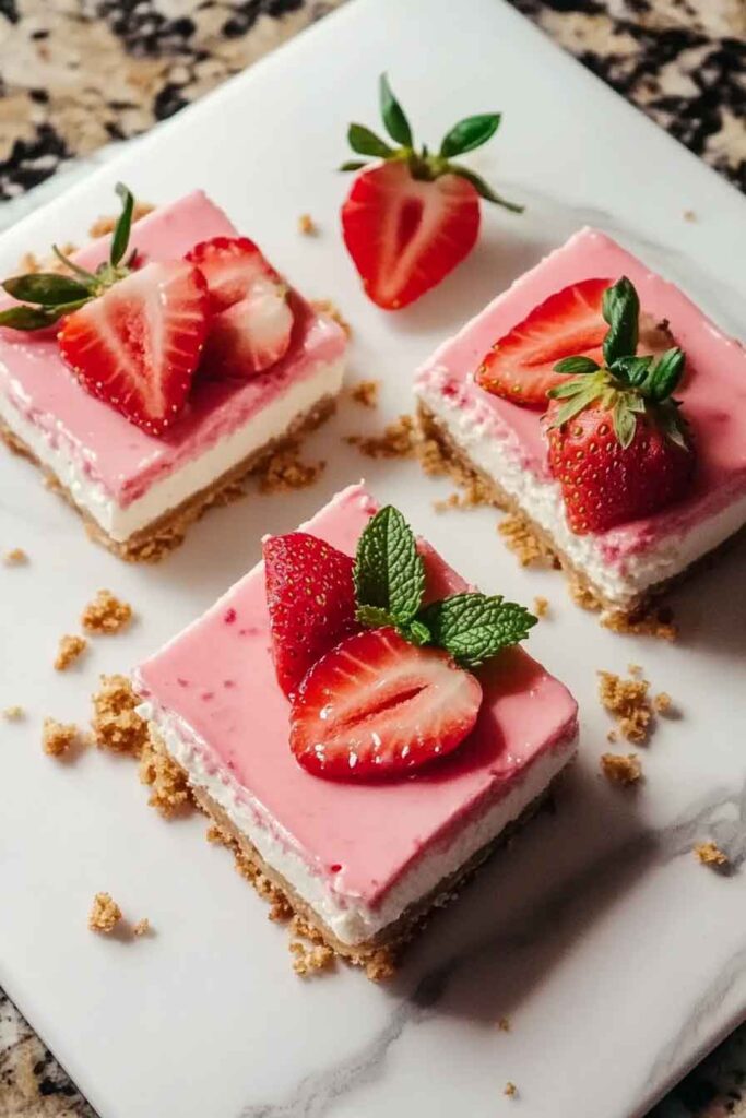 How to Serve Strawberry Cheesecake Delights