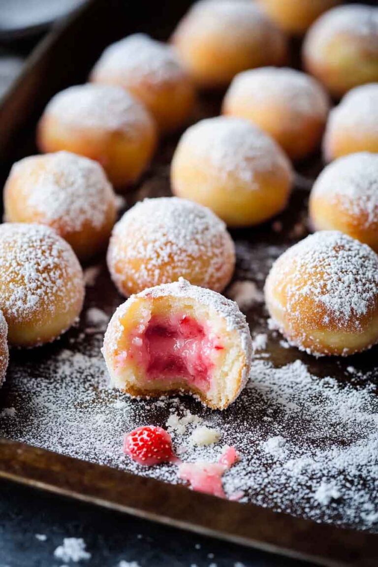 Strawberry Cheesecake Donut Holes Recipe