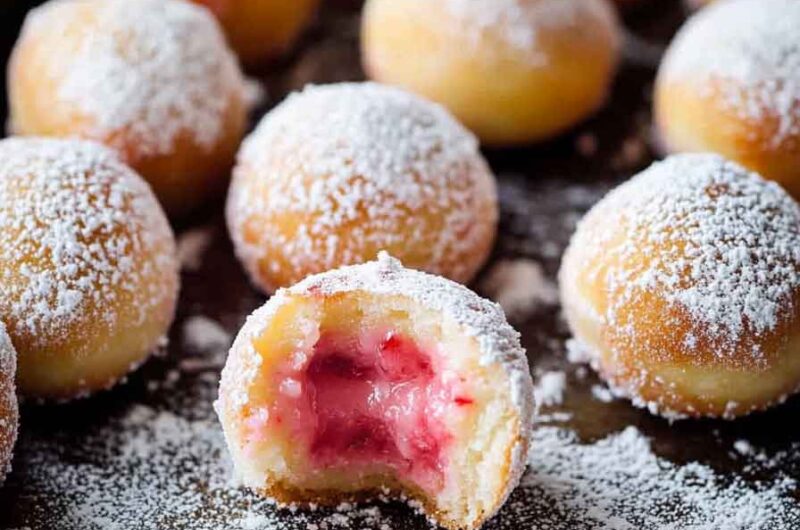 Strawberry Cheesecake Donut Holes Recipe