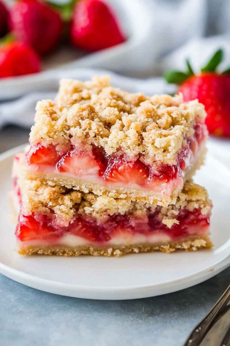Strawberry Crumble Bars