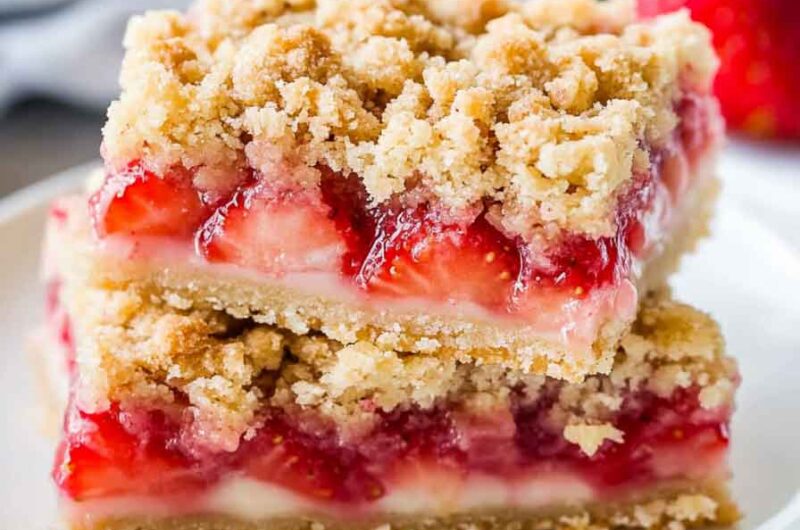 Strawberry Crumble Bars