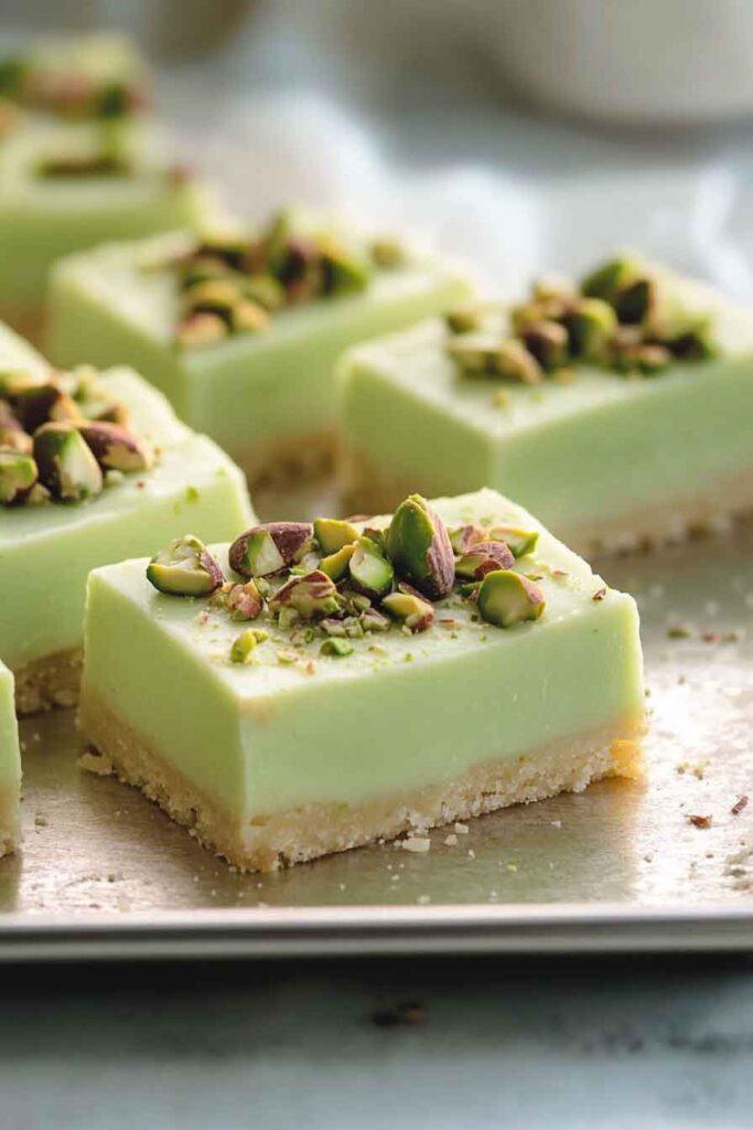 Step-by-Step Instructions for Pistachio Cream Bars