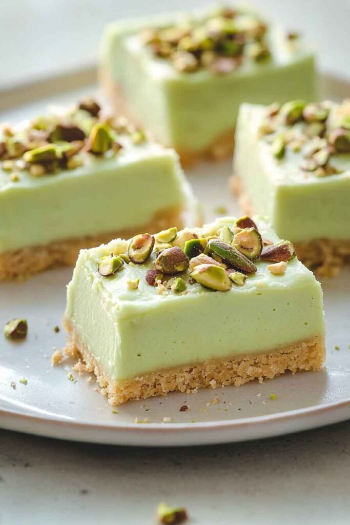 How to Serve Pistachio Cream Bars