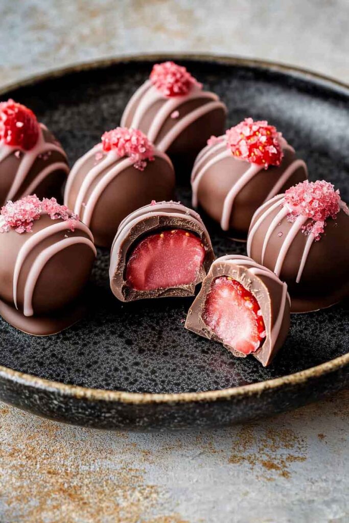 Storing Strawberry Truffles
