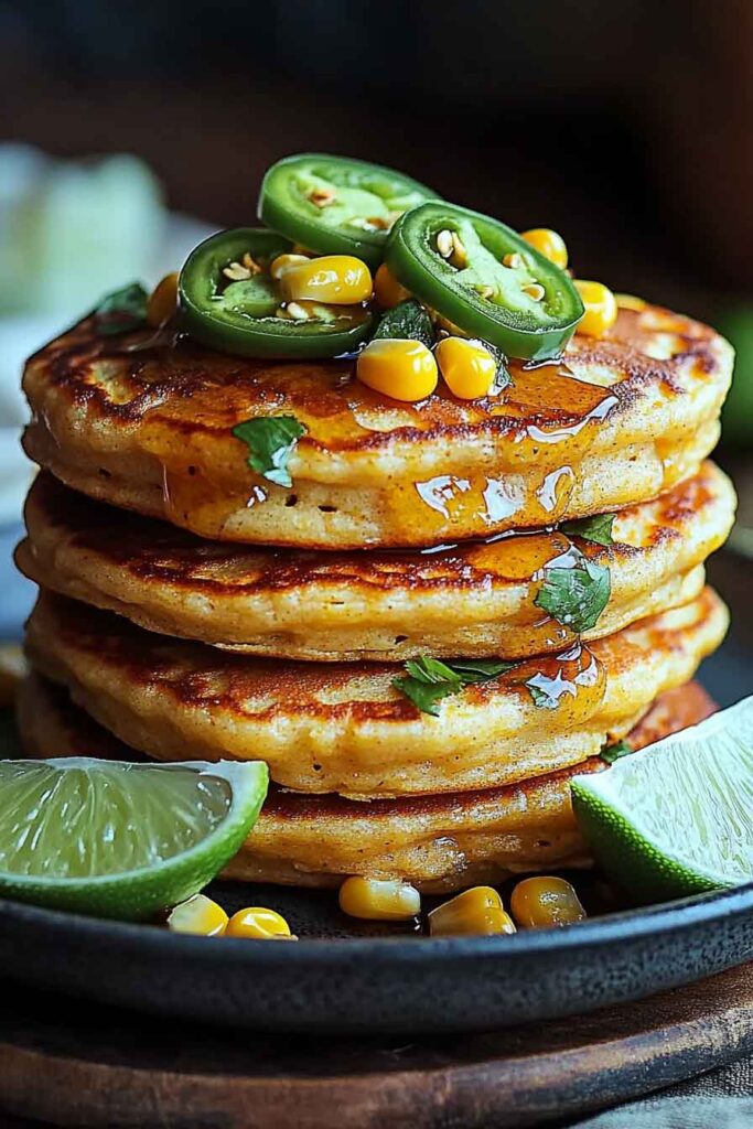 How to Serve Sweet Heat Cornbread Pancakes
