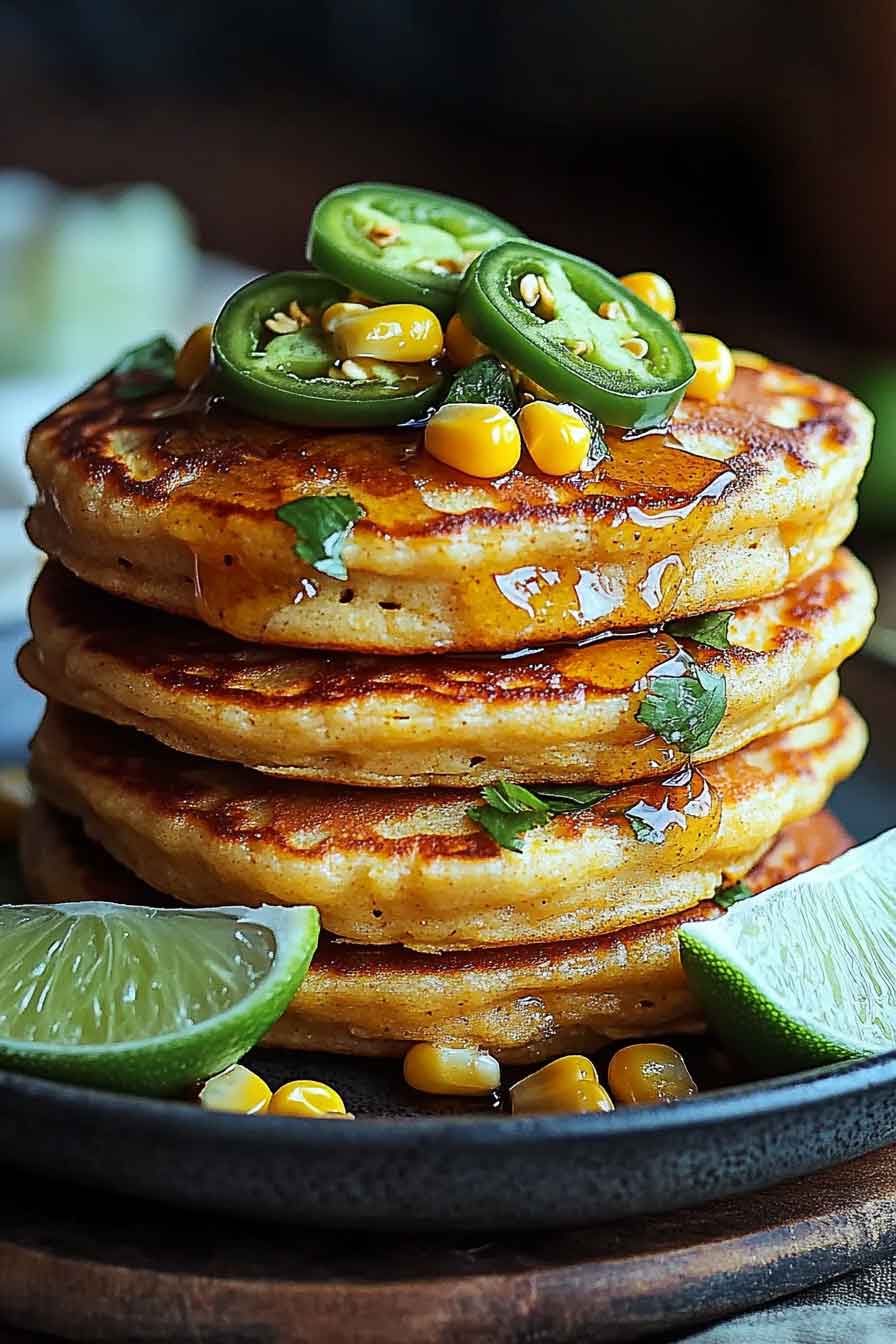 Sweet Heat Cornbread Pancakes - My Cook Point
