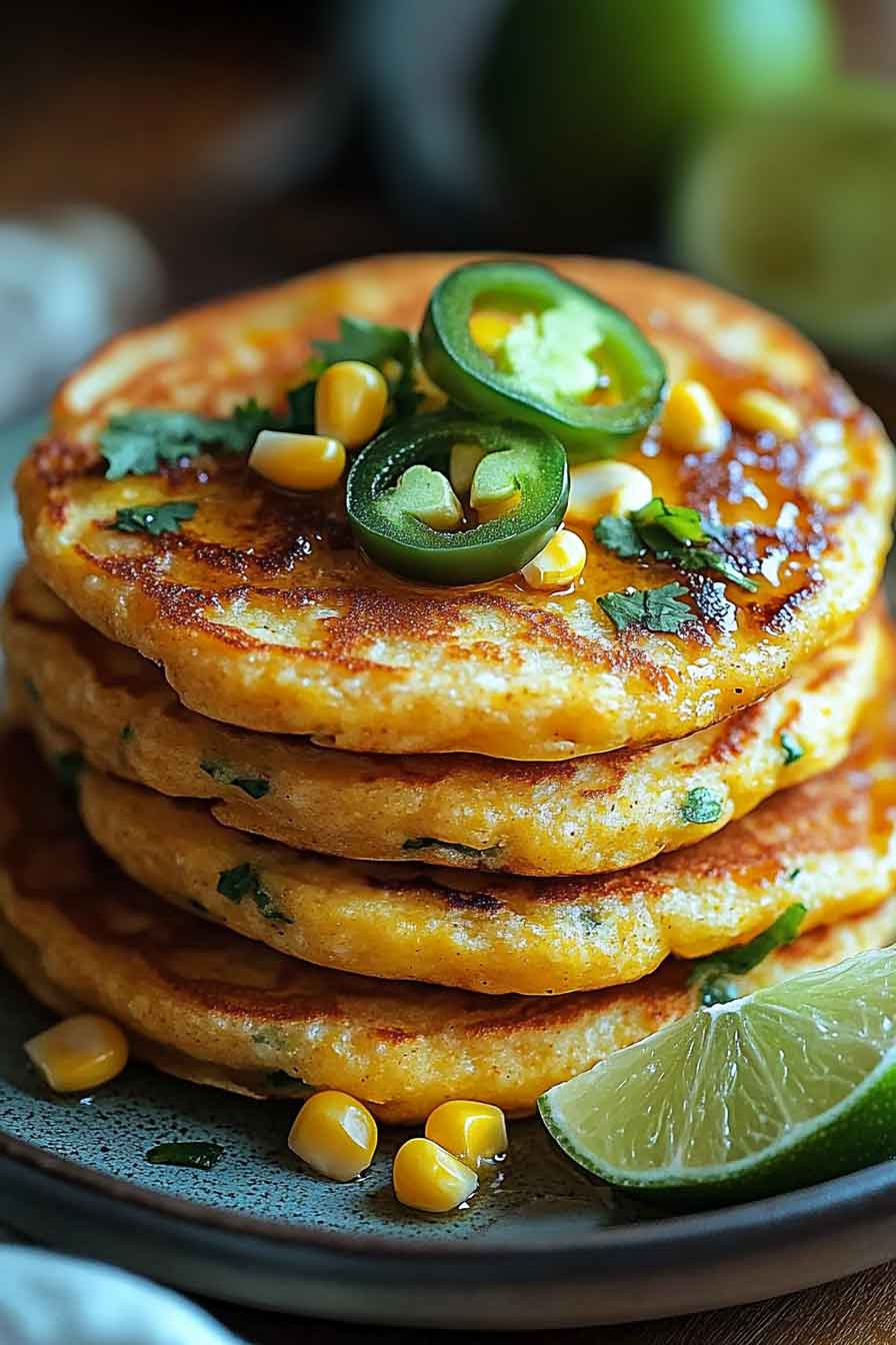 Sweet Heat Cornbread Pancakes - My Cook Point