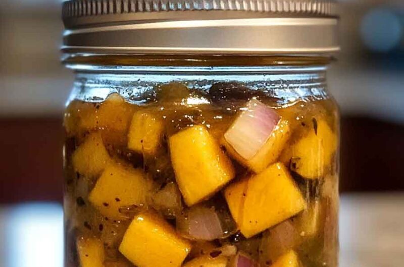 Sweet Peach Ginger Chutney Recipe