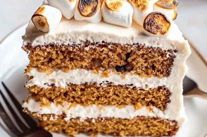 Sweet Potato Marshmallow Cake