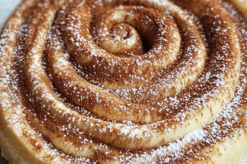 Swirled Cinnamon Honeybun Cheesecake