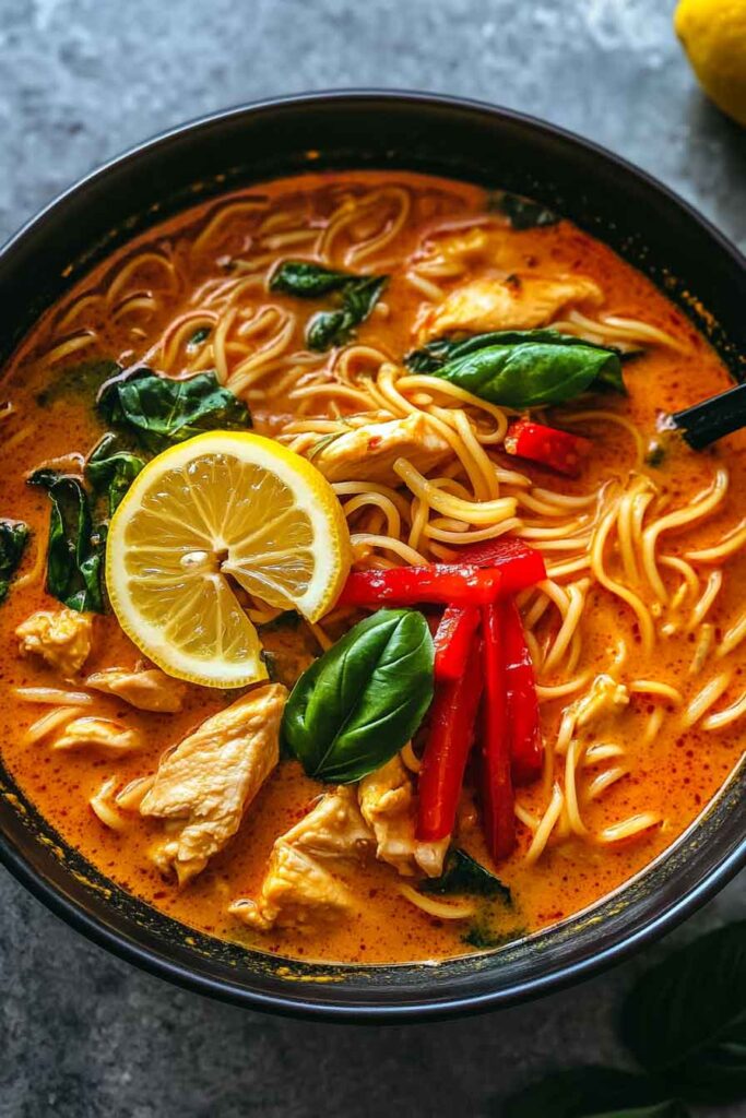 How to Serve Thai Red Curry Noodle Soup