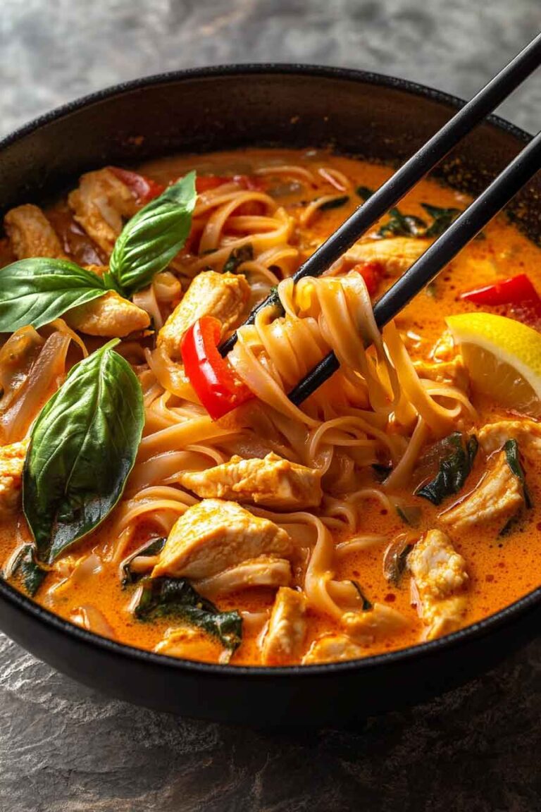 Thai Red Curry Noodle Soup
