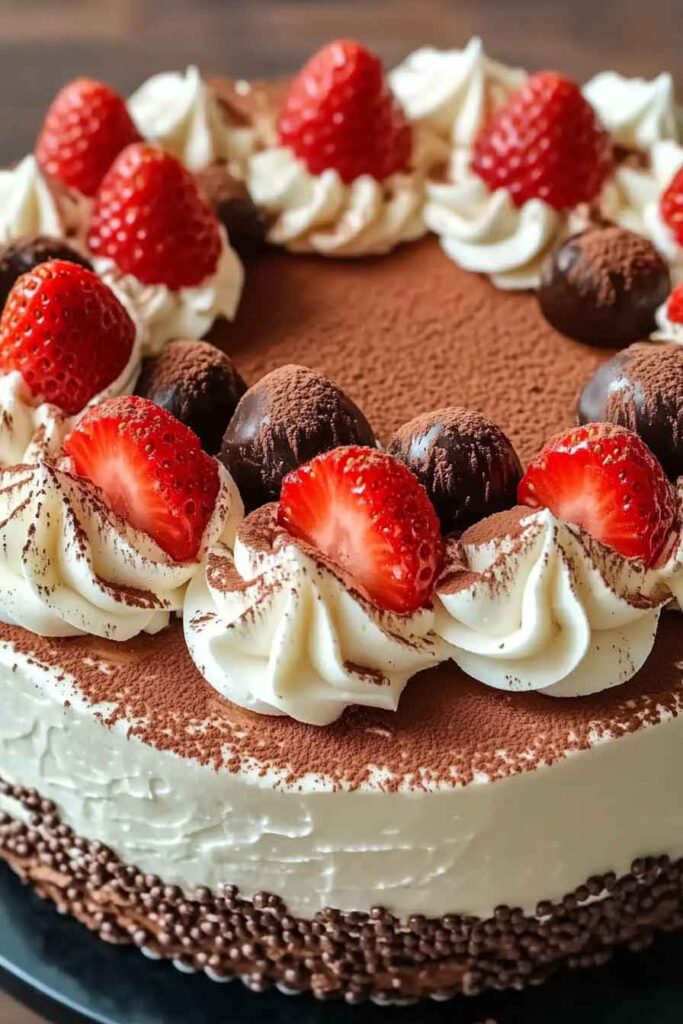Tiramisu Leches Cake