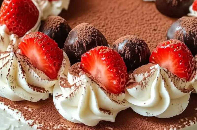 Tiramisu Leches Cake