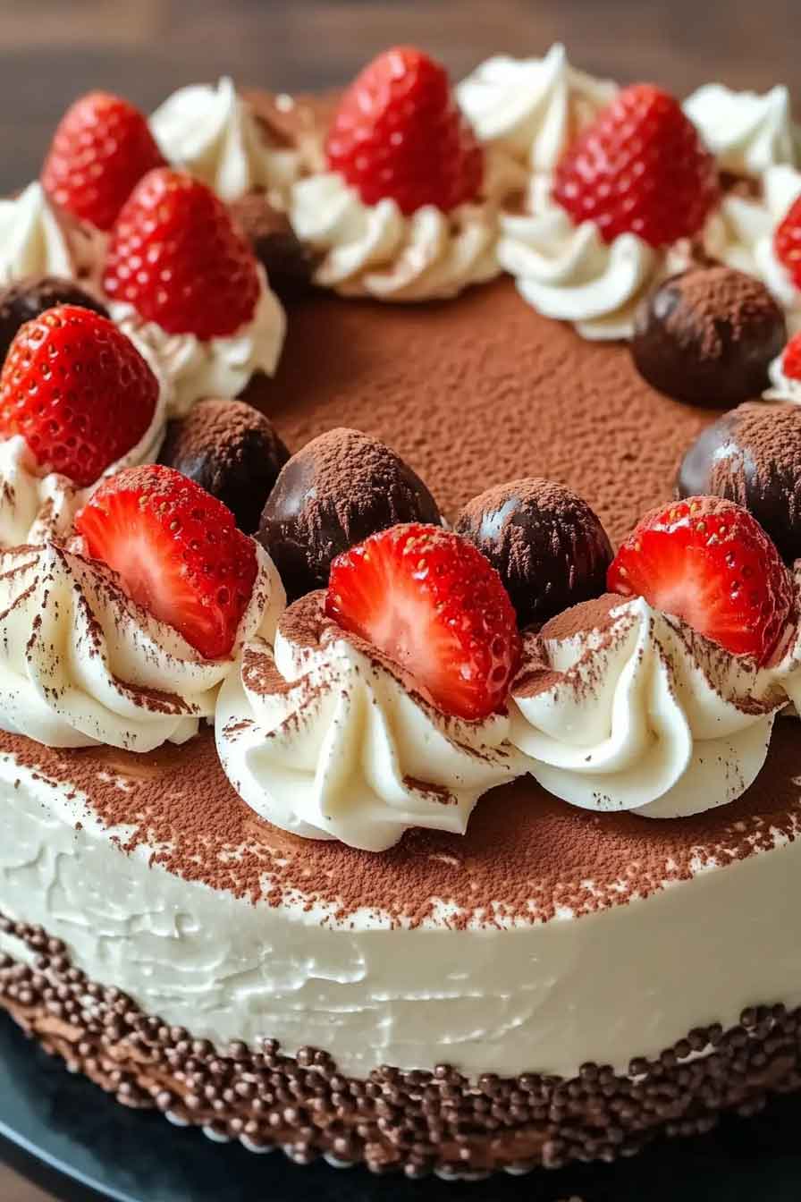 Tiramisu Leches Cake