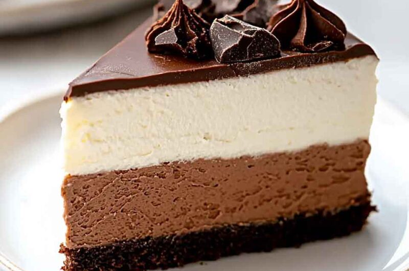 Triple Chocolate Mousse Cake