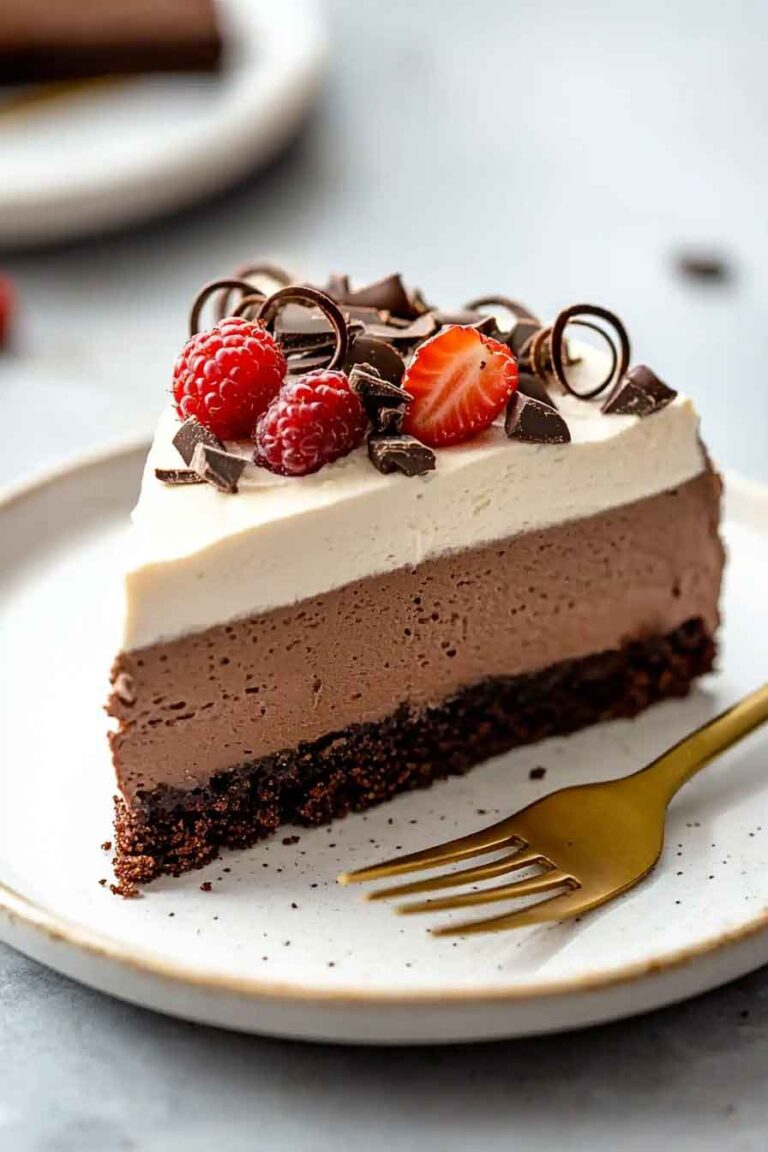 Triple Chocolate Mousse Cake