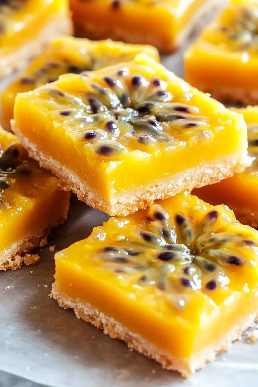 Tropical Passion Fruit Bars