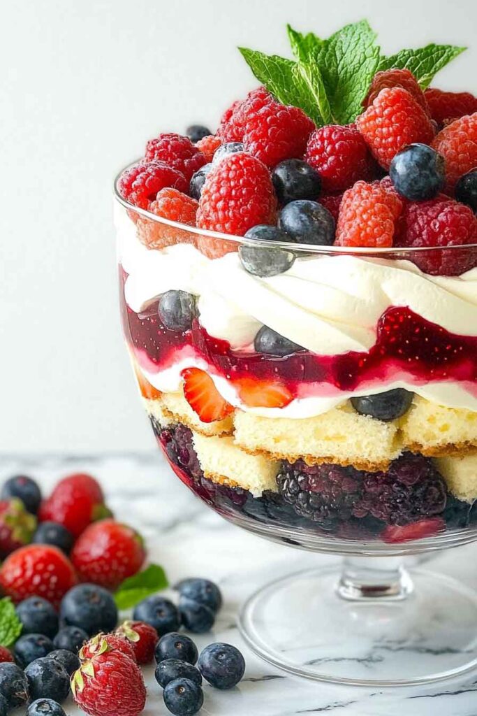 How to Serve Vanilla Berry Trifle