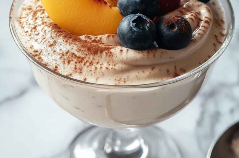 Vanilla Mousse With Spiced Autumn Fruits