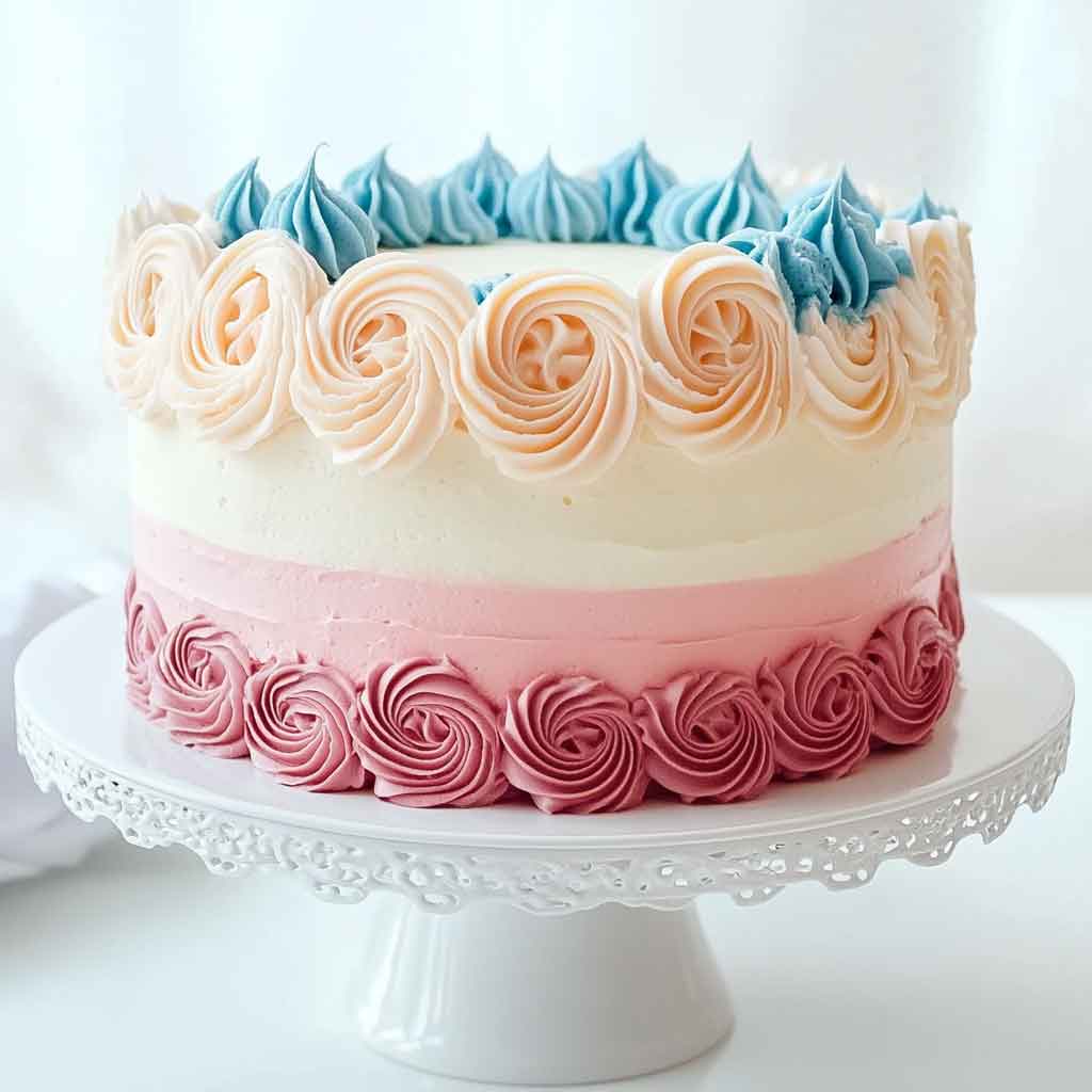 How to Serve Vanilla Ombre Delight Cake
