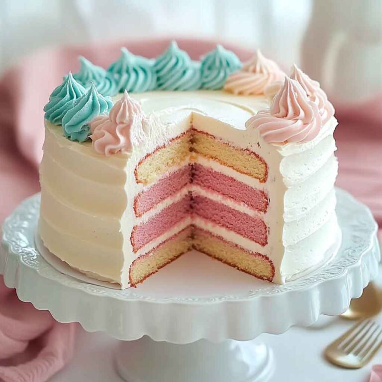 Vanilla Ombre Delight Cake