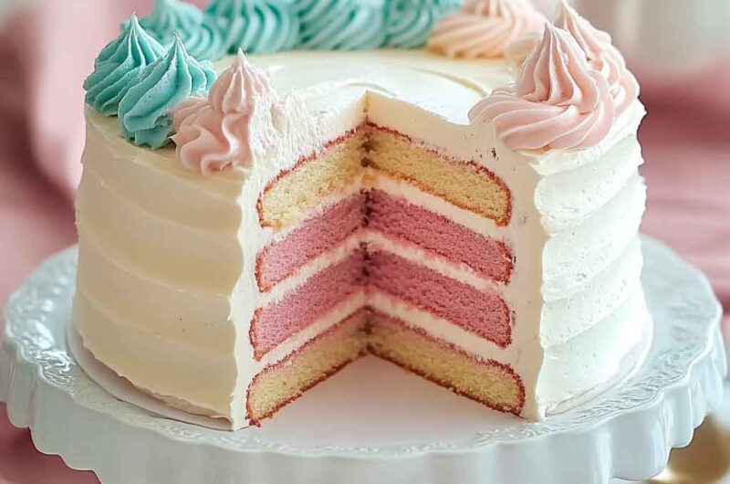Vanilla Ombre Delight Cake