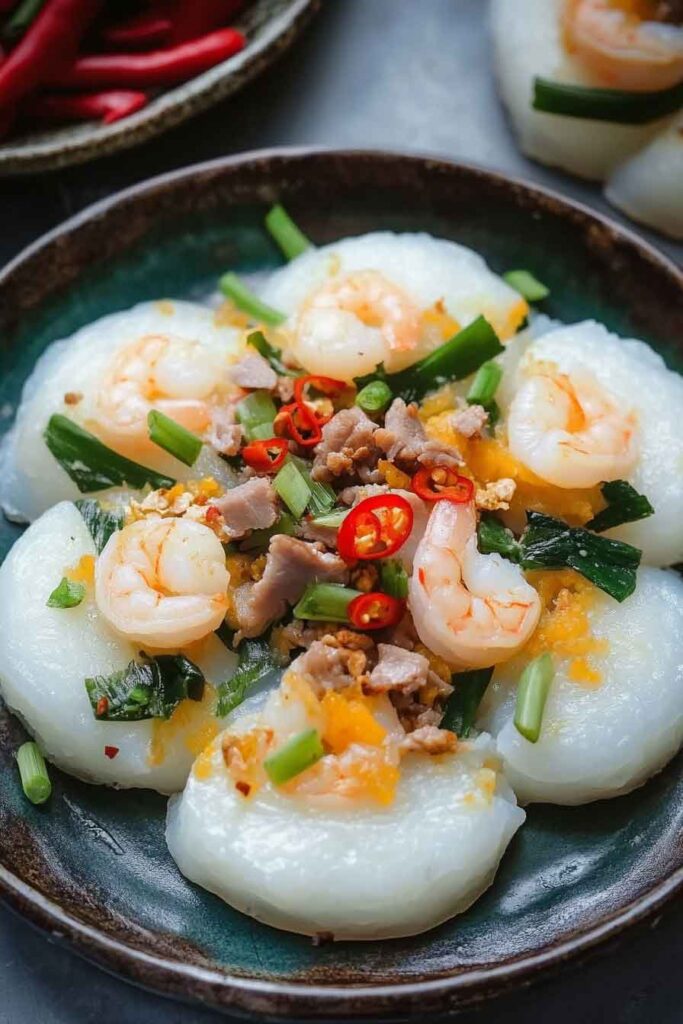 How to Serve Vietnamese Steamed Rice Cakes