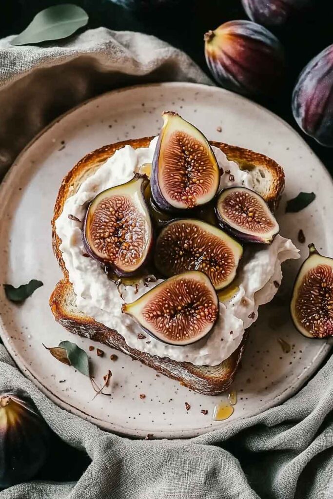 How to Serve Whipped Fig Toast