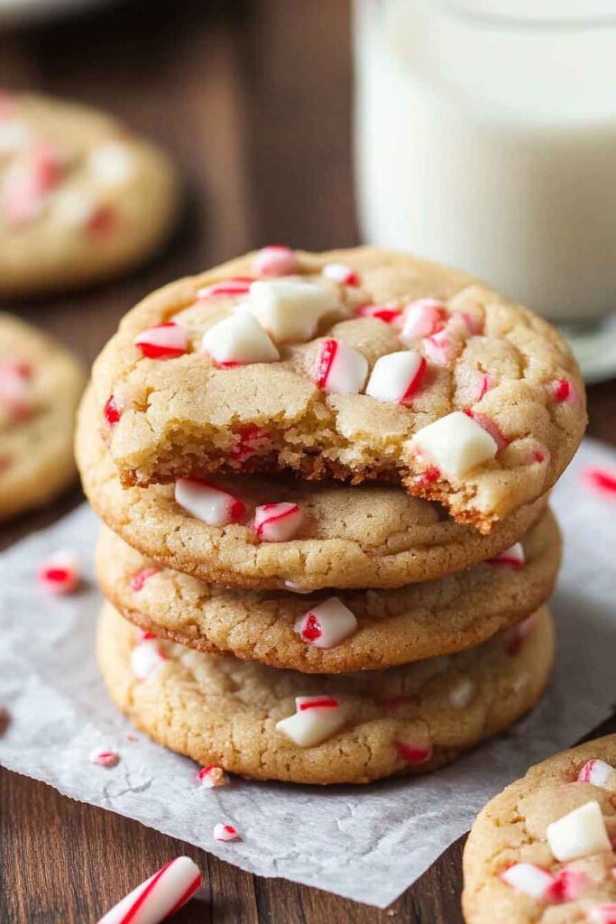 How to Serve White Chocolate Candy Cane Cookies