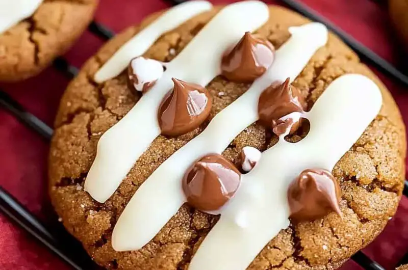 White Chocolate Pumpkin Spice Ginger Cookies