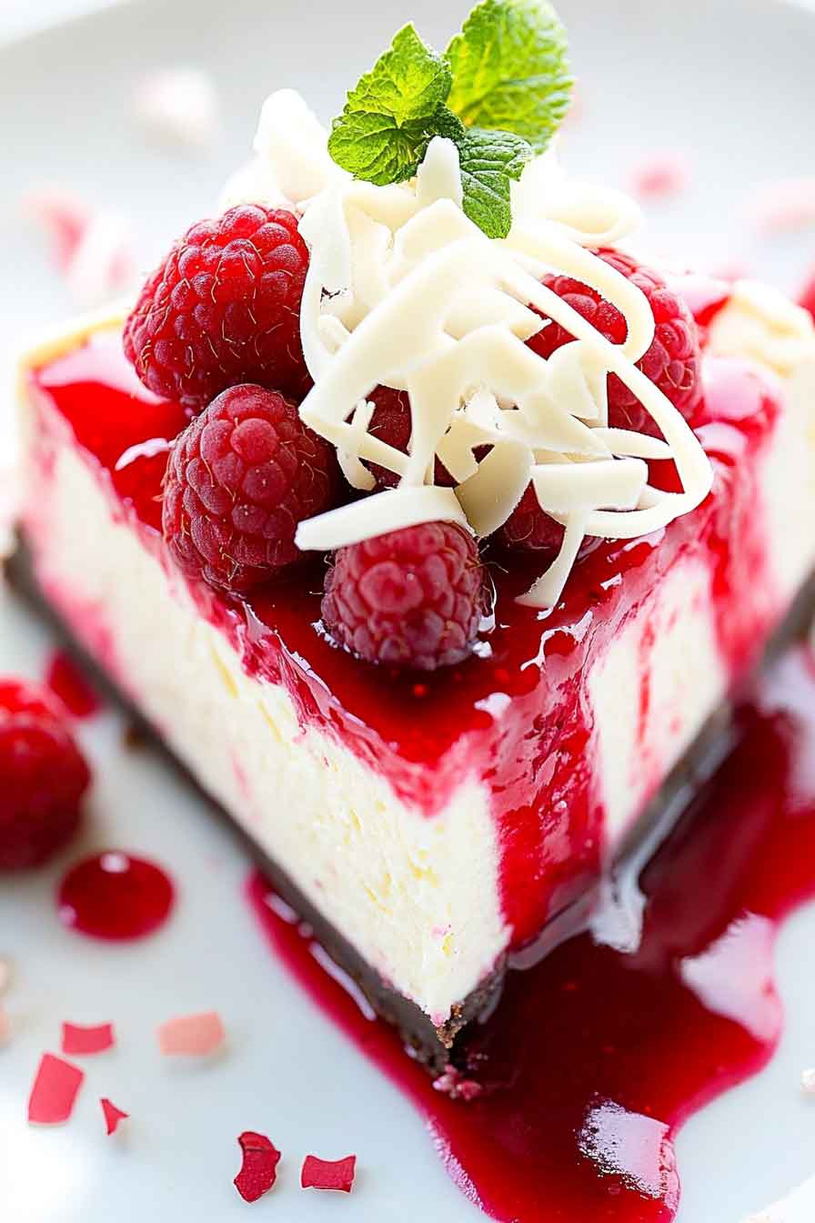 White Chocolate Raspberry Cheesecake Recipe