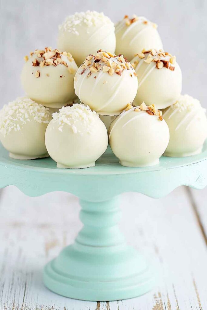 How to Serve White Chocolate Truffles