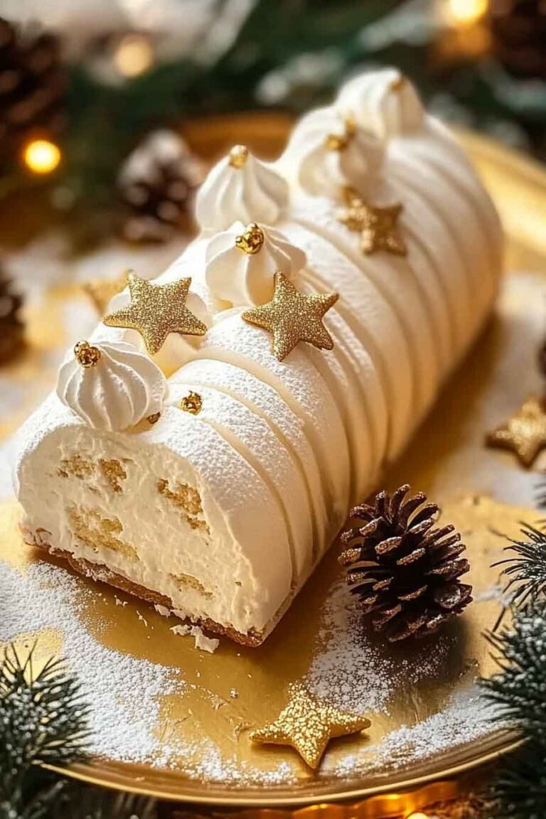 White Christmas Buche