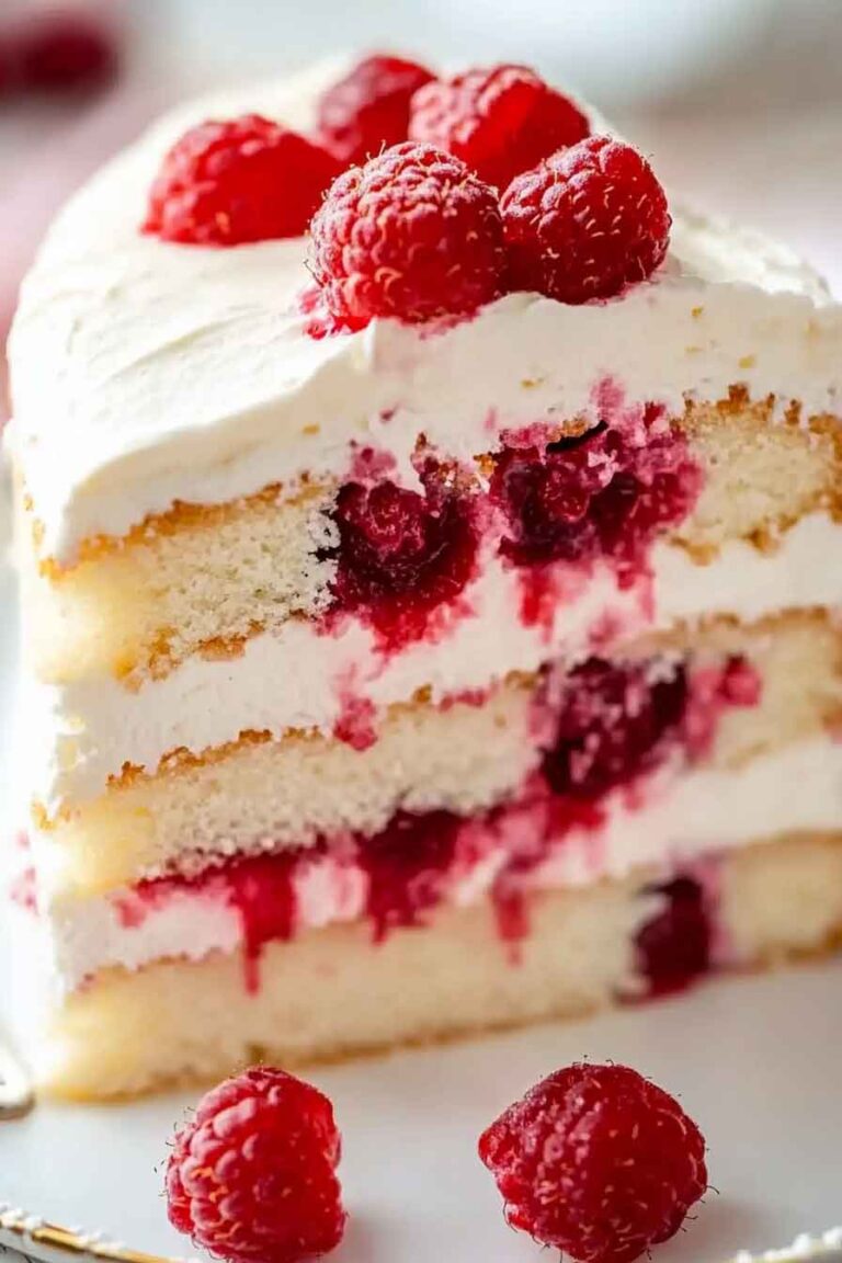 White Raspberry Cake