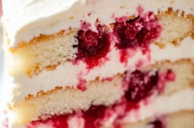 White Raspberry Cake