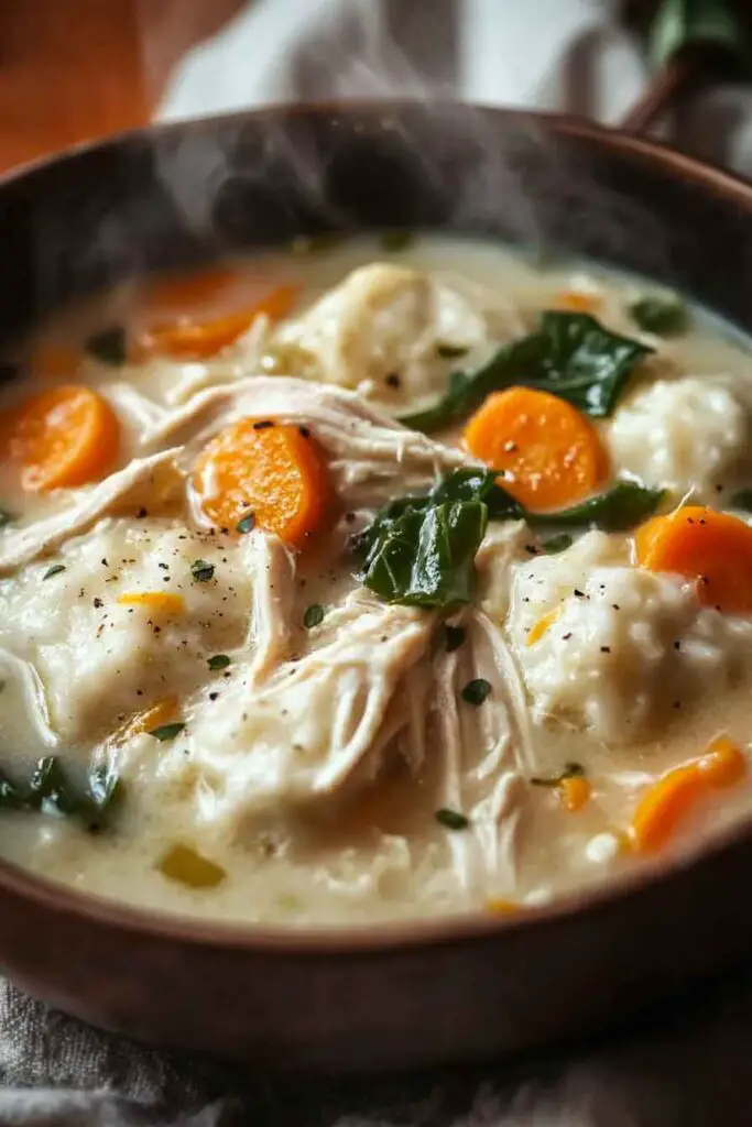 Storing Winter Chicken Soup with Ricotta Dumplings