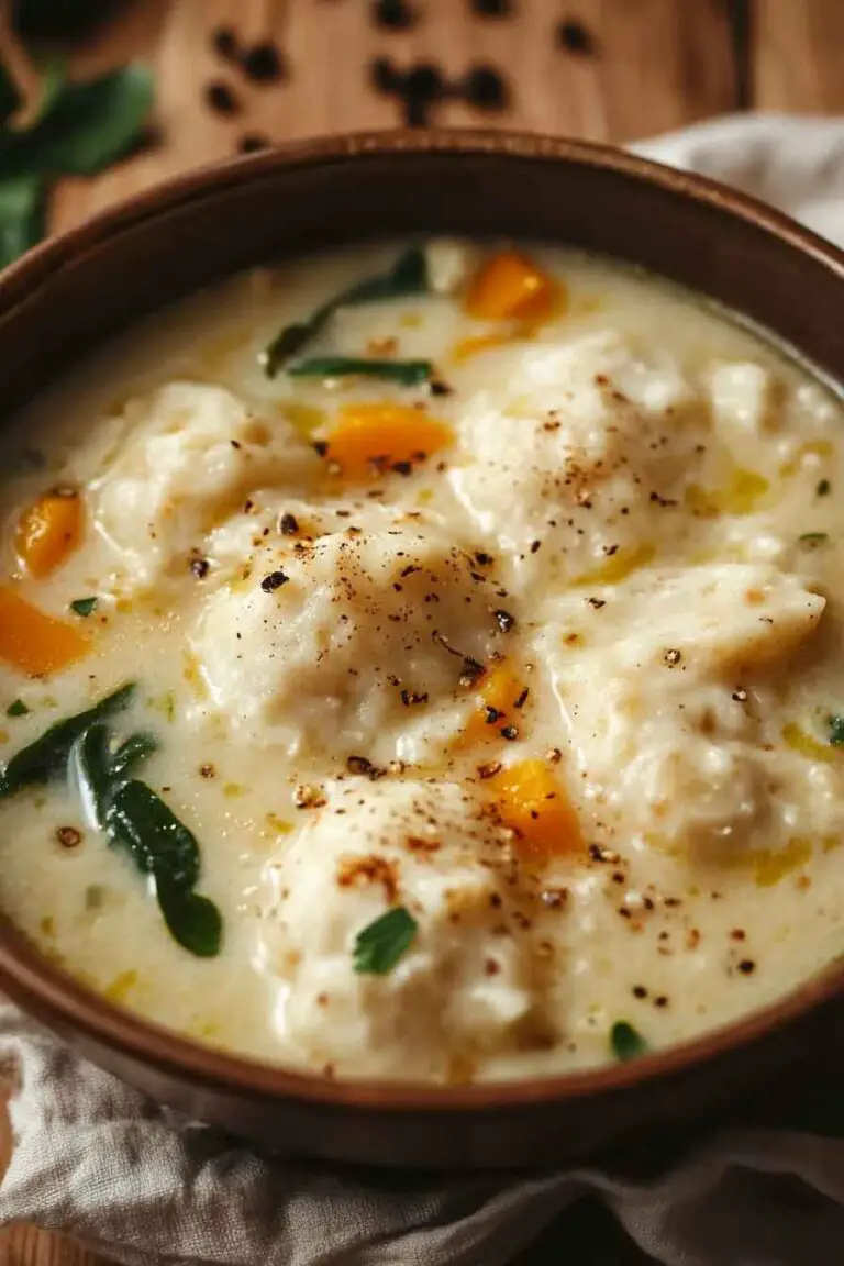 Winter Chicken Soup with Ricotta Dumplings