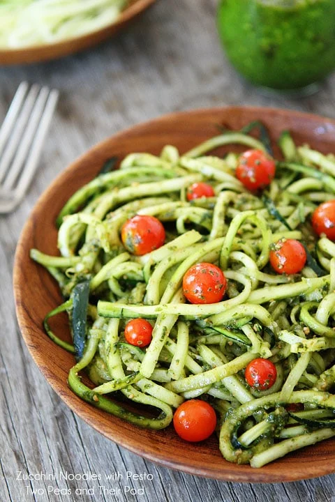  Zucchini Noodles with Pesto