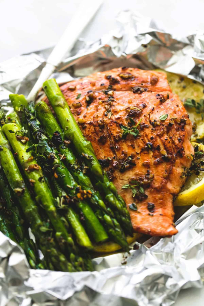 Lemon Herb Salmon with Asparagus