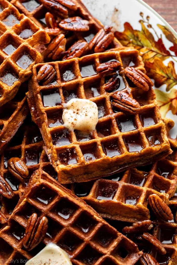 Pumpkin Spice Waffles