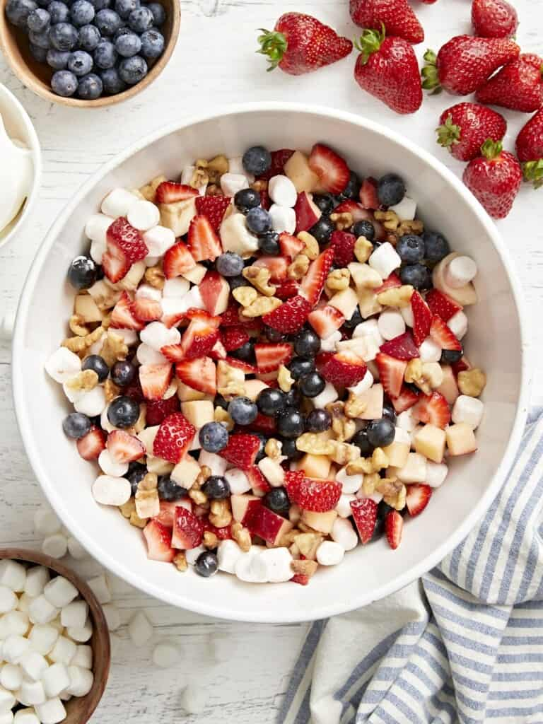 Red, White, and Blue Fruit Salad