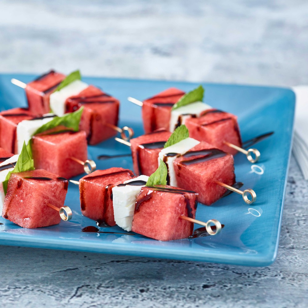 Watermelon Feta Skewers