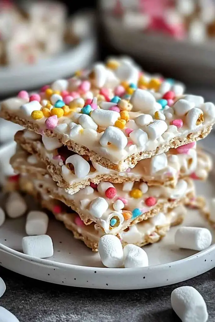 How to Serve Marshmallow Popcorn Bark
