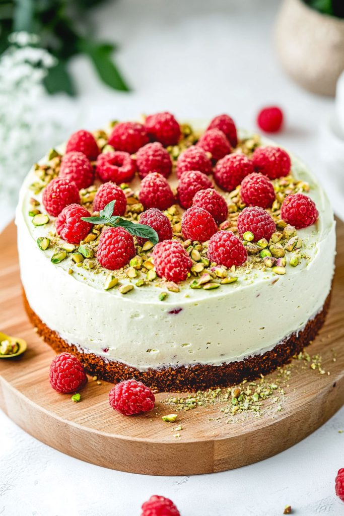 Ingredients for the Pistachio Raspberry Cake