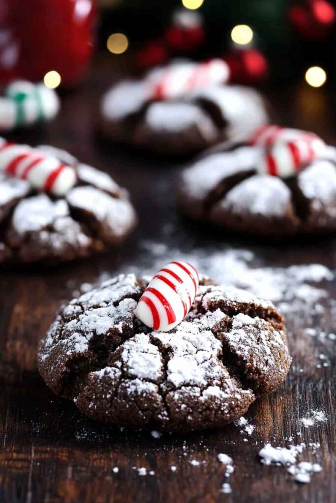 Chocolate Peppermint Blossoms