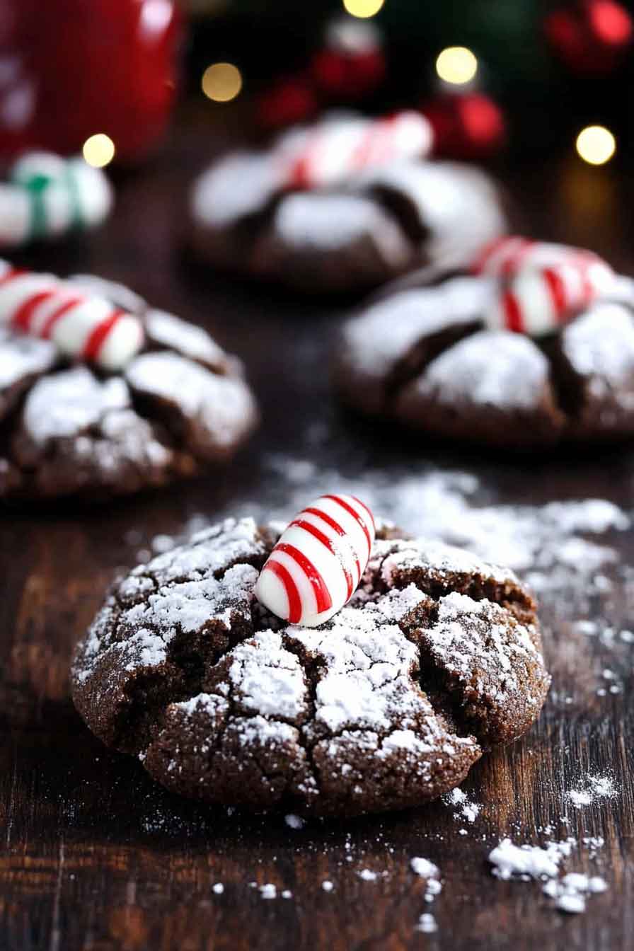Chocolate Peppermint Blossoms