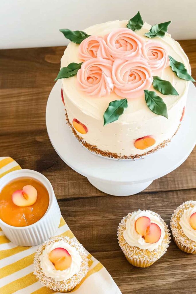 How to Serve Peachy Cake