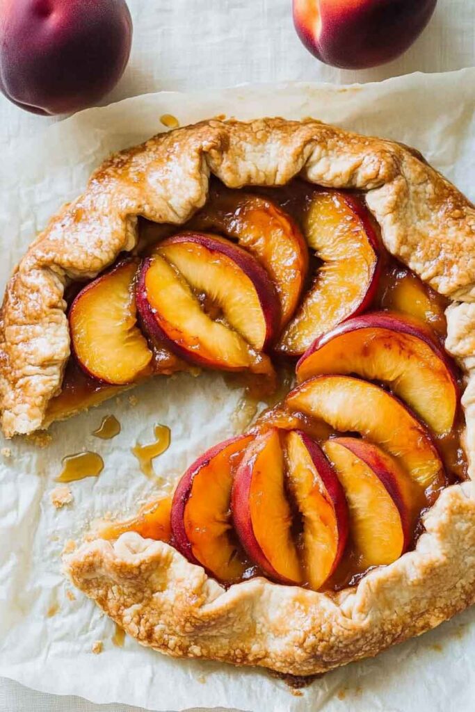 How to Serve Peach Galette
